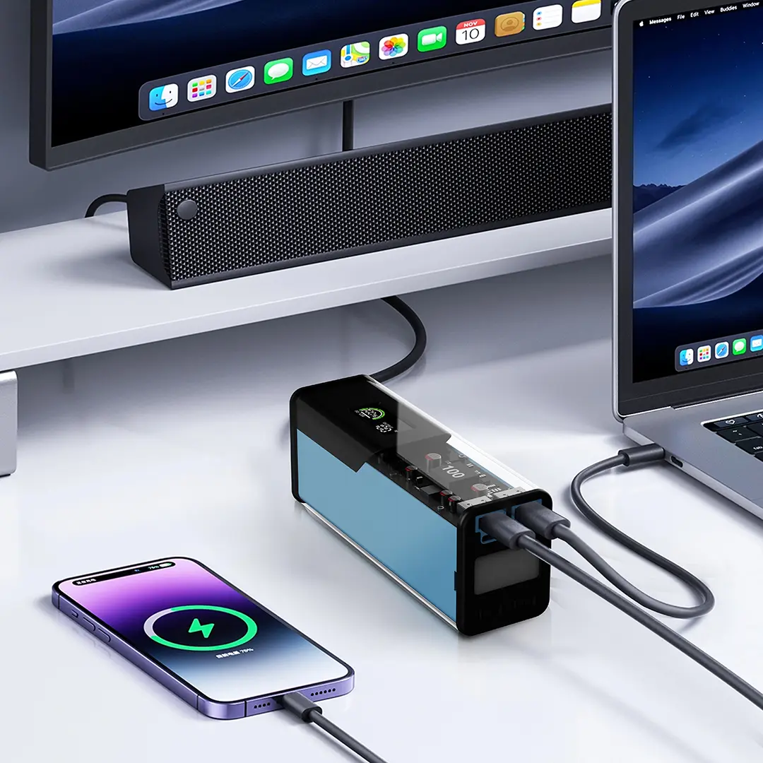 Powerology Énergie 27000mAh Power Bank - Black